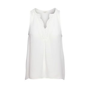 Joie Women's Giovanna Top with Lace Trim in Porcelain Small